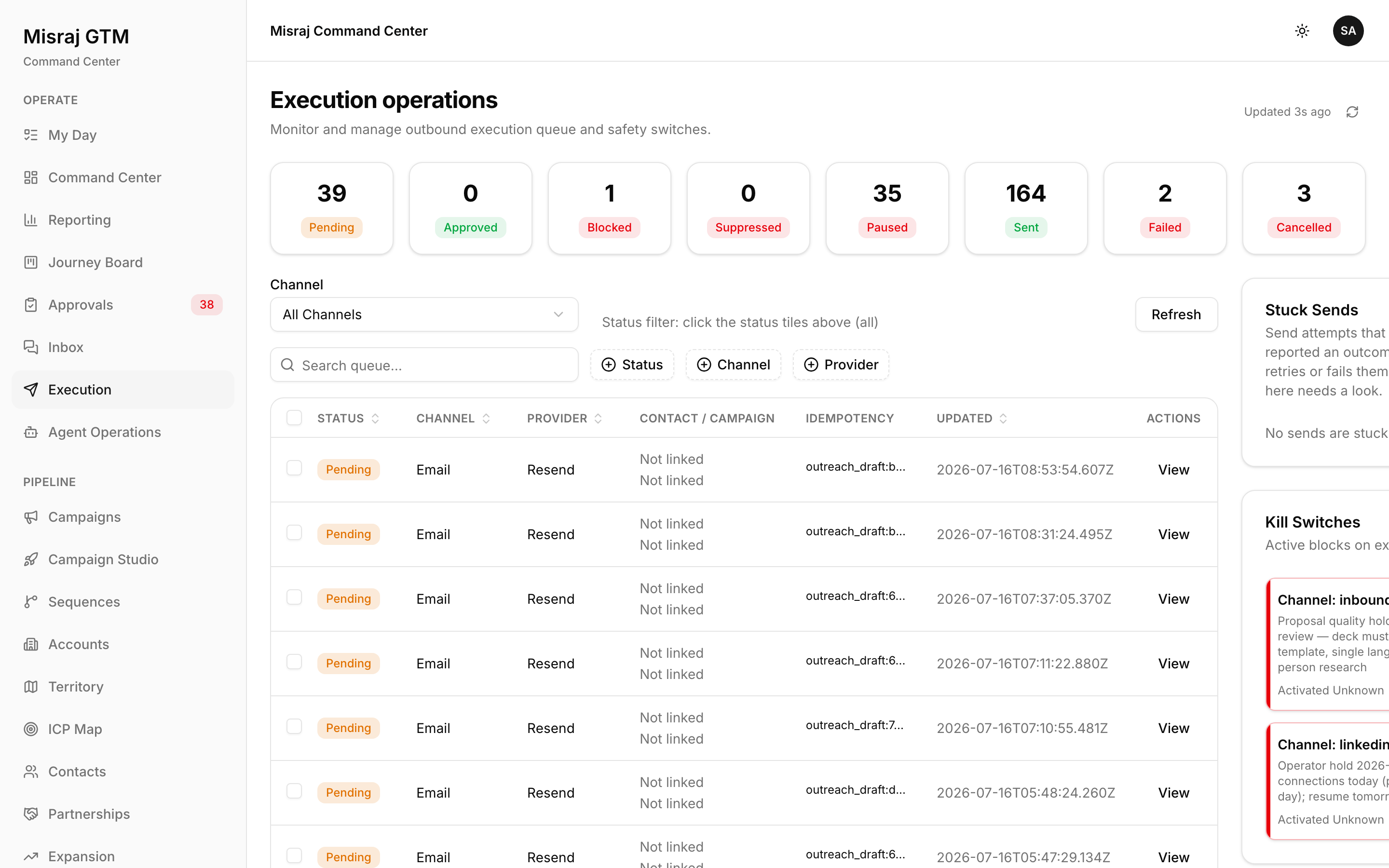 Execution screenshot
